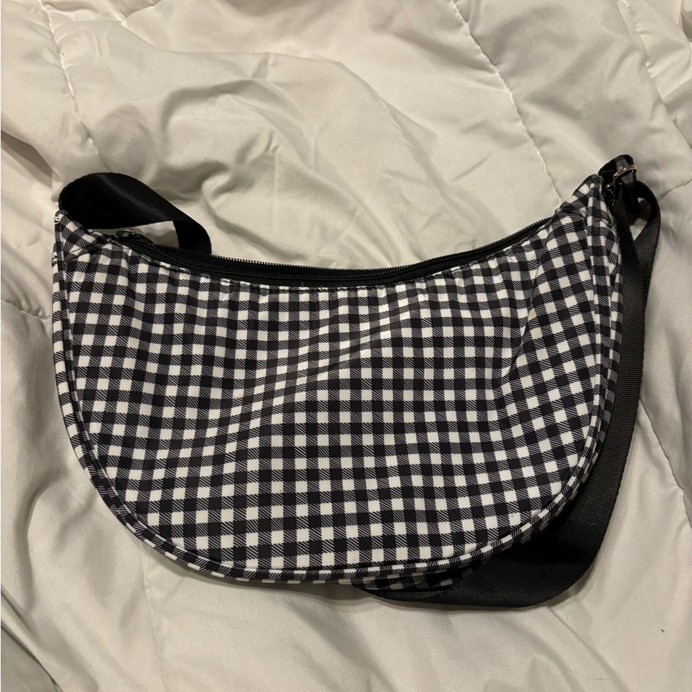 Target Black and White Gingham Mini Bag